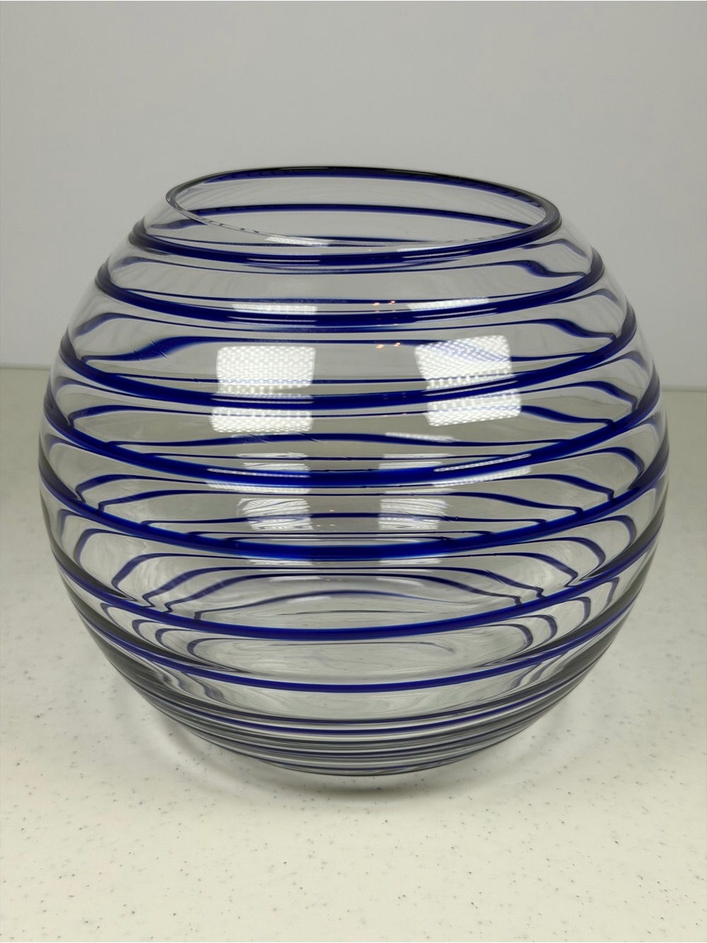 Kate Spade New York Charlotte Street Striped Glass Bowl